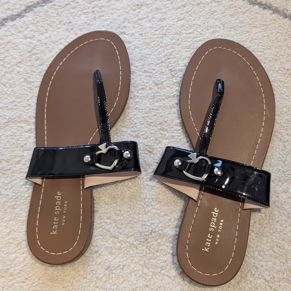 Kate Spade Cece Patent Thong Sandal Size 8 Women